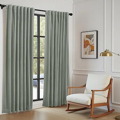 Velvet Blackout Curtains, Thermal Insulated Rod Pocket & Back Tab Panels