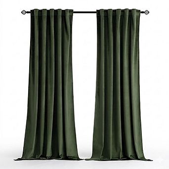 Velvet Blackout Curtains Thermal Insulated Drapes for Bedroom & Living Room