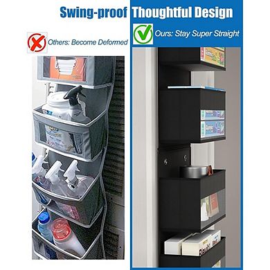 Over Door 6-Shelf Hanging Organizer for Closet and Bathroom Storage set of 2