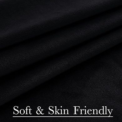 Velvet Blackout Curtains, Thermal Insulated Back Tab Room Darkening Panels