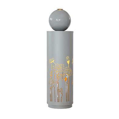 2-Tier Classic Pedestal Cascading Water Fountain for Garden Decor