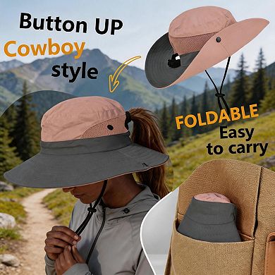 Kaelin Home Ponytail Safari Sun Hat