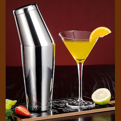 12-Piece Boston Shaker Cocktail Set with 18oz & 28oz Drink Shakers, Bar Tools for Beginners
