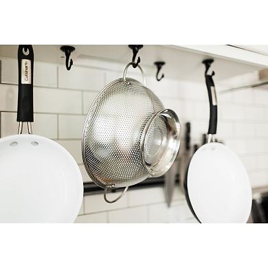Stainless Steel 5-Quart Colander with Heavy-Duty Handles & Self-Draining Base Dishwasher Safe