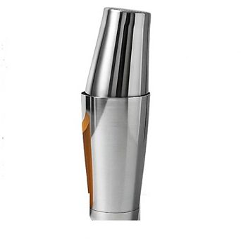 18oz Boston Shaker Set - Weighted & Unweighted Stainless Steel for Bartenders, Premium 304 Steel