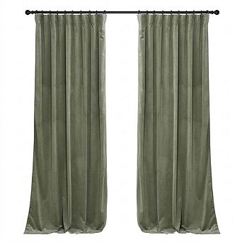 Velvet Blackout Curtains Thermal Insulated Drapes for Bedroom & Living Room