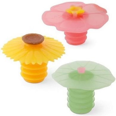 Flower-Shaped Silicone Sink Strainer & Drain Stopper (3-Pack)