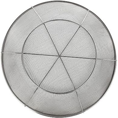 Stainless Steel Mesh Strainer - Durable, Rust-Resistant, Ergonomic Handle, Dishwasher Safe, 11x4