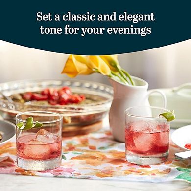 12pc Heavy Base Rocks Glass Set, Drinking Glasses for Whiskey & Cocktails