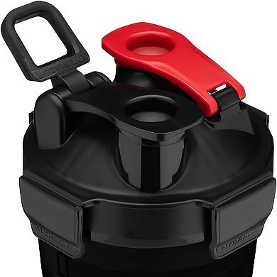 DualShaker Pro 32oz Bottle with Handle, Ball Whisk & Storage, BPA-Free for Protein Shakes