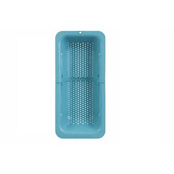 Extendable Over-the-Sink Colander for Veggies, Fruits, Pasta & Dishes Teal
