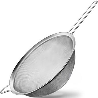 9.35" Stainless Steel Mesh Strainer, 30 Mesh Sieve for Rice, Quinoa, Pasta & More
