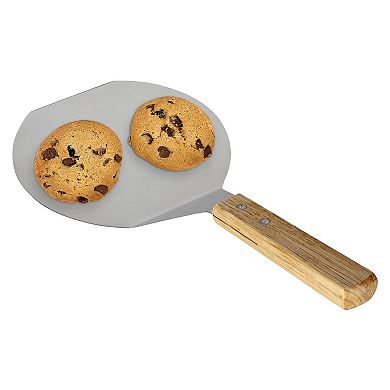 Extra-Large Stainless Steel Spatula with Wooden Handle Heavy Duty for Grilling, Cooking & Baking