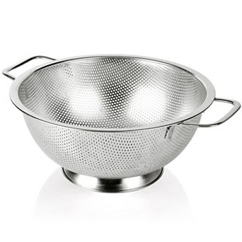 Stainless Steel 5-qt Colander Strainer, Dishwasher Safe for Kitchen Use