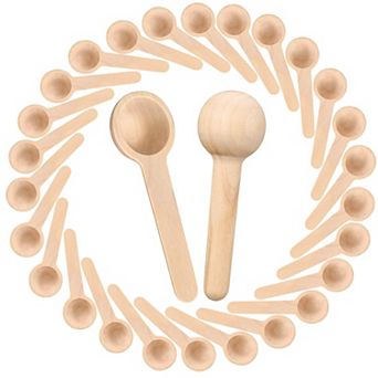 100 Mini Wooden Spoons, 3-inch, for Condiments, Honey, Coffee, Teas, Sugar & Kitchen Use