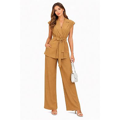 Women Casual Vest Pants Set