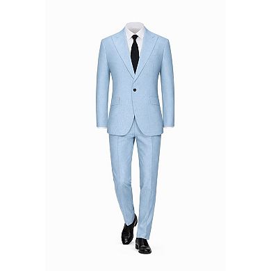 Mens Casual Linen Suit Set