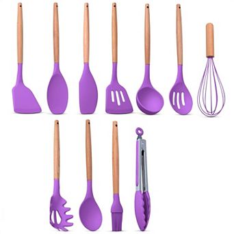 12 pc Purple Silicone Kitchen Set