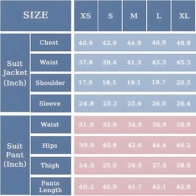 Mens Breathable Slim Suit