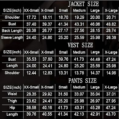 Mens Modern Three Piece Suit
