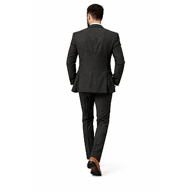Mens Slim Fit Tweed Suit