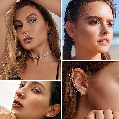 Double Hoop Piercing Set