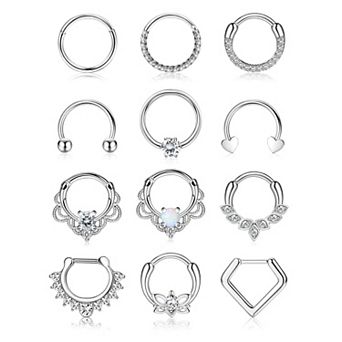 Surgical Steel 16G Septum Nose Rings