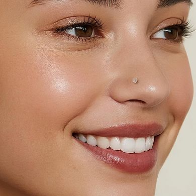 12Pcs Clear Nose Studs for Work