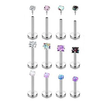 Threaded Nose Stud Jewelry Set
