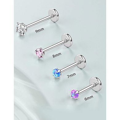 Threaded Nose Stud Jewelry Set