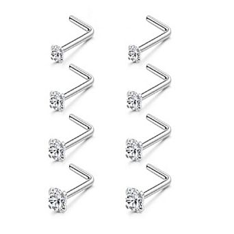Titanium Nose Stud Pack 18G 20G