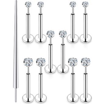 Surgical Steel Nose Studs Set