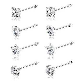 8 pc 20G Nose Studs for Women