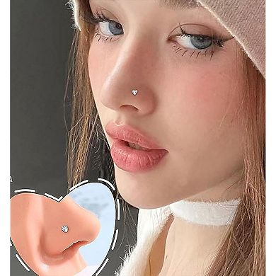 8Pcs 20G Nose Studs for Women