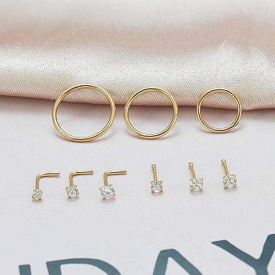 Surgical Steel Nose Hoop Set