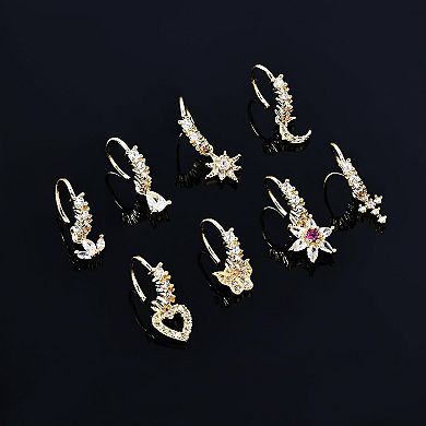 Nose Hoop with Charm Set