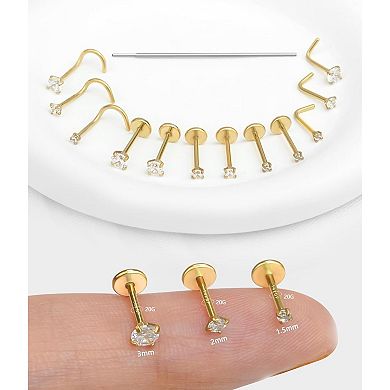 Surgical Steel Nose Stud Pack
