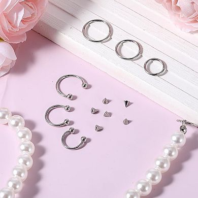 6 Pcs Septum Nose Ring Set