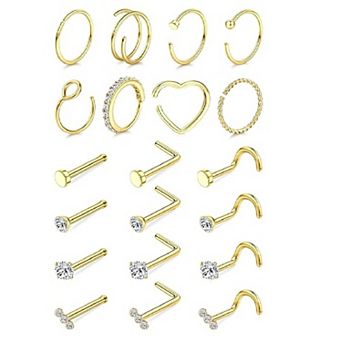 Surgical Steel Nose Stud Set