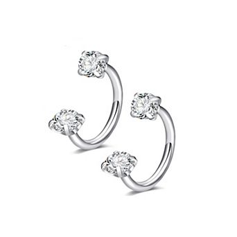 L Shape Nose Stud Pack 20G