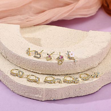 10Pcs Dangle Nose Ring Set