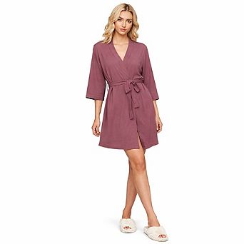 Women Easy Wear Waffle Robe