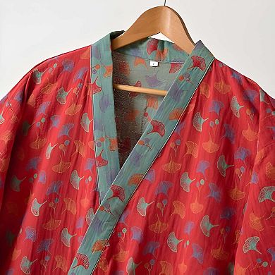Women Cozy Cotton Lounge Robe