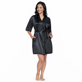 Women Elegant Satin Robe