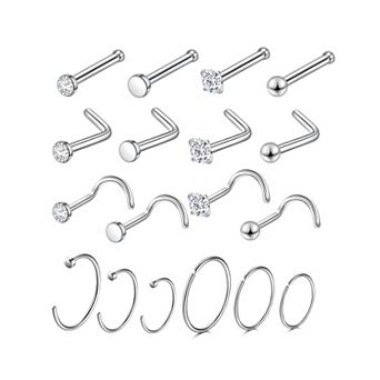 Surgical Steel Nose Ring Set