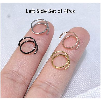Thin Nose Piercing Jewelry Set