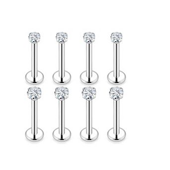 20G 18G Cubic Zirconia Nose Stud Set