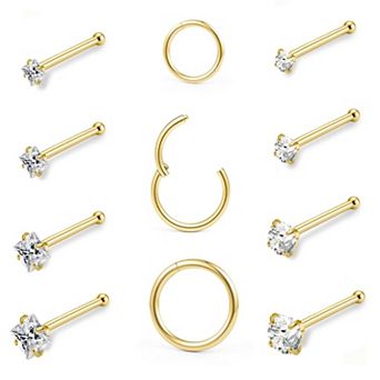 Surgical Steel Nose Stud Pack