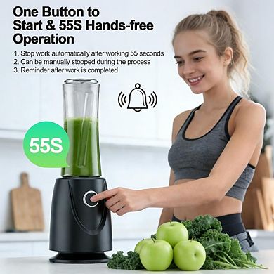 500W Personal Smoothie Blender 4-Blade Portable Cup Juice Maker set of 2