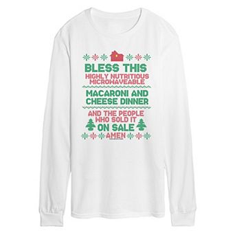 Men's Disney's© Home Alone "Bless This Macaroni & Cheese Dinner" Long Sleeve Graphic T-Shirt